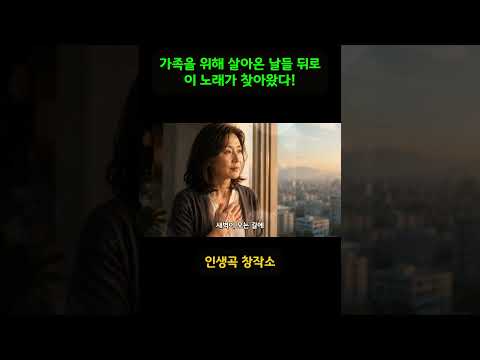 남을 비춰주던 손으로 이제 나를 비출 시간✨ 5060 엄마들을 울린 감성 인생곡 #중년위로 #마음치유 #오리지널곡